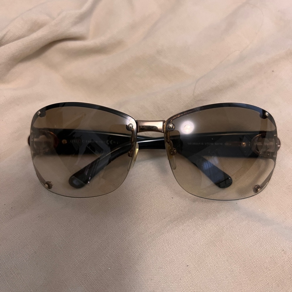 Gucci Brown Radiant Crystals GG 2820/F/S Sunglasses. No Scratches No Case